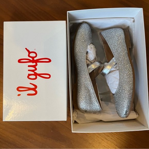 IL GUFO |  Argento Glittered Ballet Flats 
Size EU 31 [like a US size 1] - Picture 9 of 9
